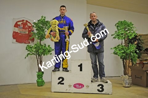 12/04/2009 : 1ère manche du Championnat Sud et 1ère manche du Championnat Régional Languedoc-Roussillon à Lavelanet Les Podiums (photos Patrick Lascombes) 2009 — karting