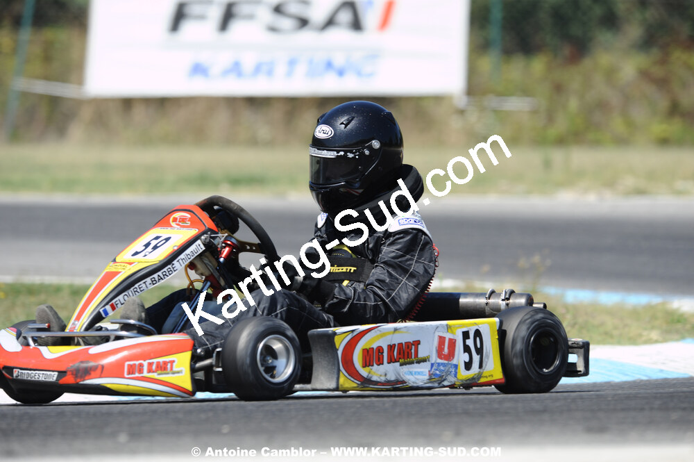 Thibault FLOURET-BARBE — 22-23/08/2009 : Championnat de France Minime/Cadet à Lavelanet (photos Antoine Camblor) 2009 — karting
