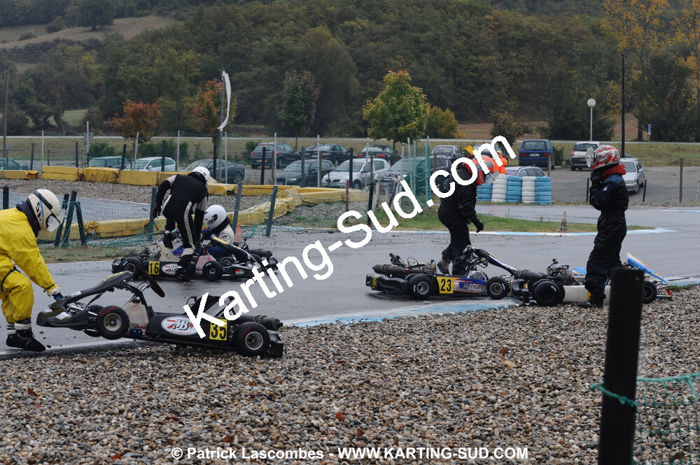 25/10/2009 : 2ème manche du Trophée Vincent Sanchez à Lavelanet (photos Patrick Lascombes) 2009 — karting