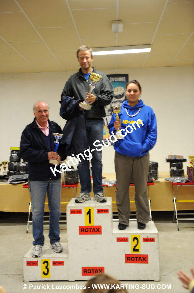 Bernard BAA PUYOULET, Leslie MARIE — 25/10/2009 : 2ème manche du Trophée Vincent Sanchez à Lavelanet (photos Patrick Lascombes) 2009 — karting