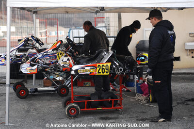 21/02/2010 : 1ère manche du Trophée Vincent Sanchez à Lavelanet (photos Antoine Camblor) 2010 — karting
