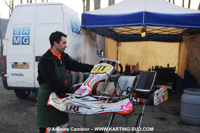 Stéphane DAUGA — 21/02/2010 : 1ère manche du Trophée Vincent Sanchez à Lavelanet (photos Antoine Camblor) 2010 — karting