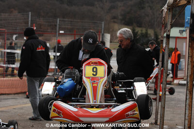 Michel NICOULEAU — 21/02/2010 : 1ère manche du Trophée Vincent Sanchez à Lavelanet (photos Antoine Camblor) 2010 — karting