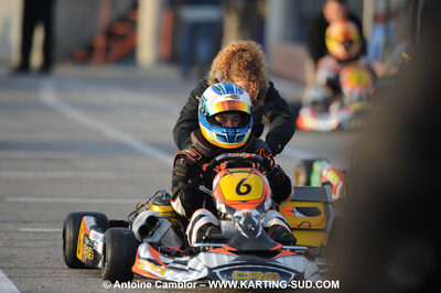 Laurent THERON — 21/02/2010 : 1ère manche du Trophée Vincent Sanchez à Lavelanet (photos Antoine Camblor) 2010 — karting