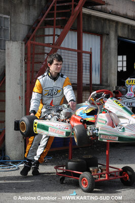 Christophe THEAU — 21/02/2010 : 1ère manche du Trophée Vincent Sanchez à Lavelanet (photos Antoine Camblor) 2010 — karting