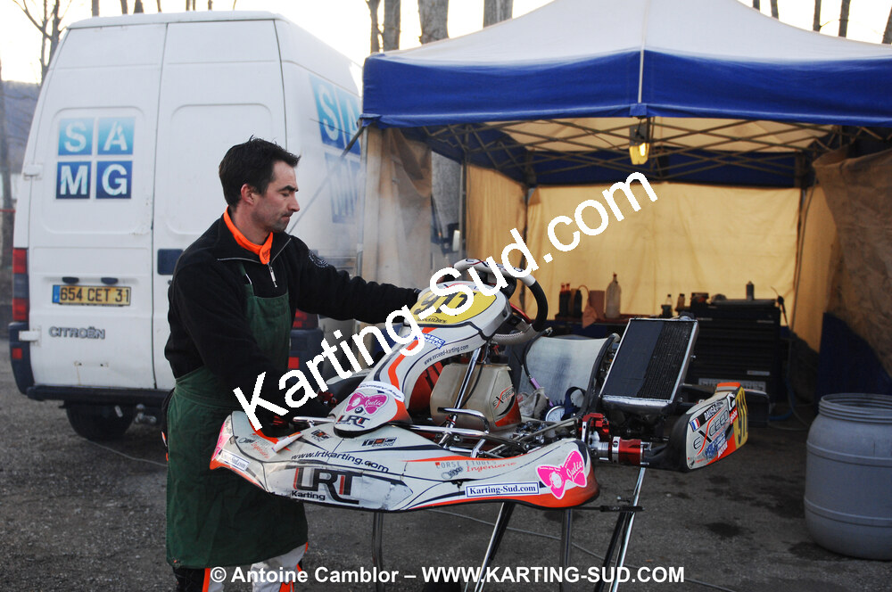 Stéphane DAUGA — 21/02/2010 : 1ère manche du Trophée Vincent Sanchez à Lavelanet (photos Antoine Camblor) 2010 — karting