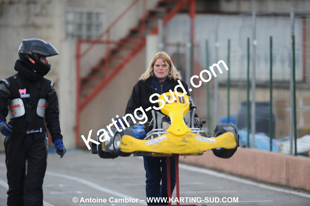 Elise PINEL — 21/02/2010 : 1ère manche du Trophée Vincent Sanchez à Lavelanet (photos Antoine Camblor) 2010 — karting