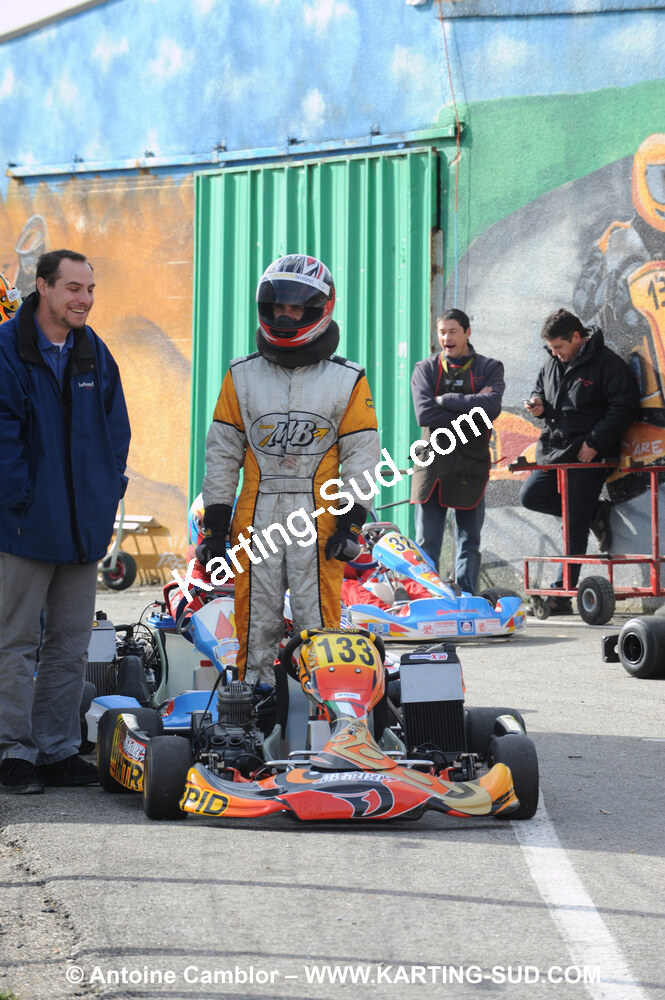 Bernard CASALE — 21/02/2010 : 1ère manche du Trophée Vincent Sanchez à Lavelanet (photos Antoine Camblor) 2010 — karting