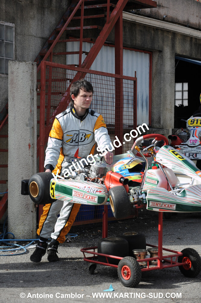 Christophe THEAU — 21/02/2010 : 1ère manche du Trophée Vincent Sanchez à Lavelanet (photos Antoine Camblor) 2010 — karting