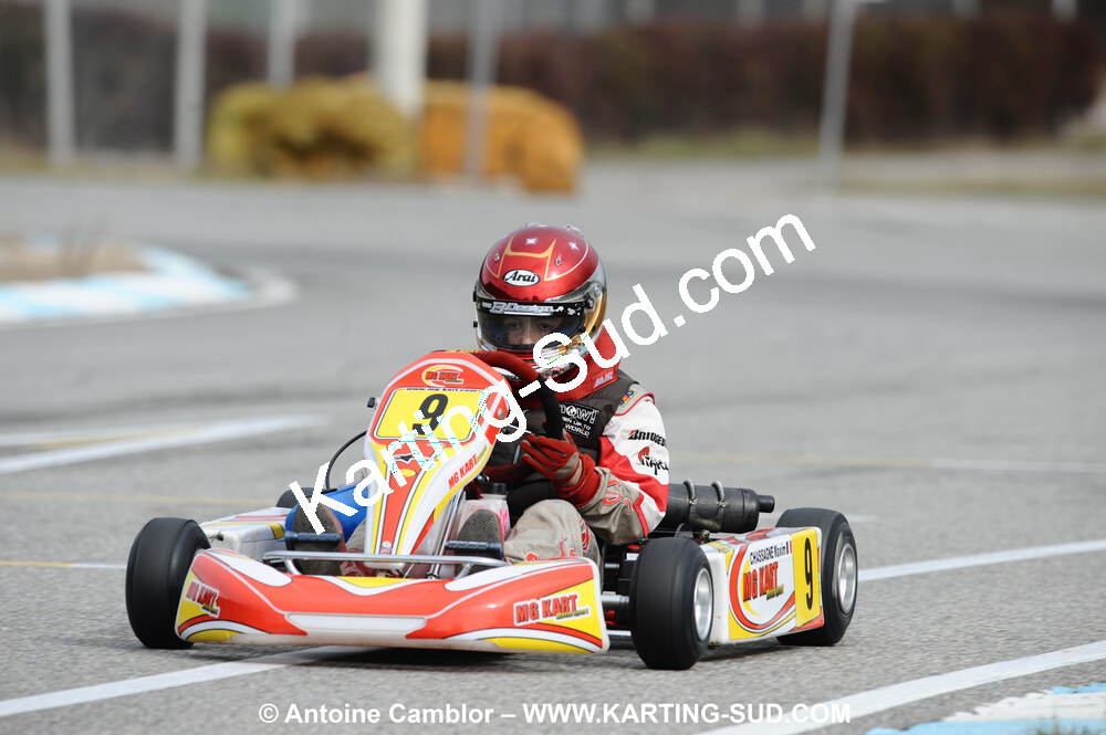 Maxime CHASSAGNE — 21/02/2010 : 1ère manche du Trophée Vincent Sanchez à Lavelanet (photos Antoine Camblor) 2010 — karting