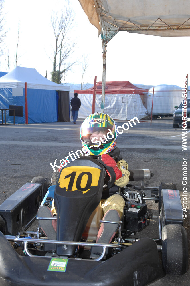 07/03/2010 : 1ère manche du Championnat du Sud 2010 à Lavelanet (photos Antoine Camblor) 2010 — karting