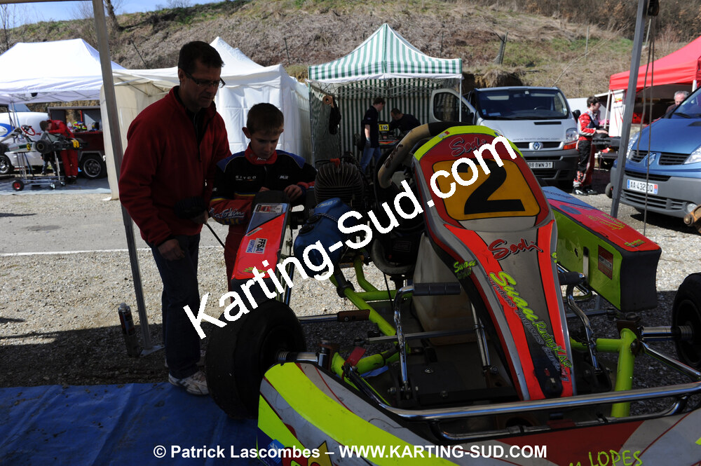 07/03/2010 : 1ère manche du Championnat du Sud 2010 à Lavelanet (photos Patrick Lascombes) 2010 — karting