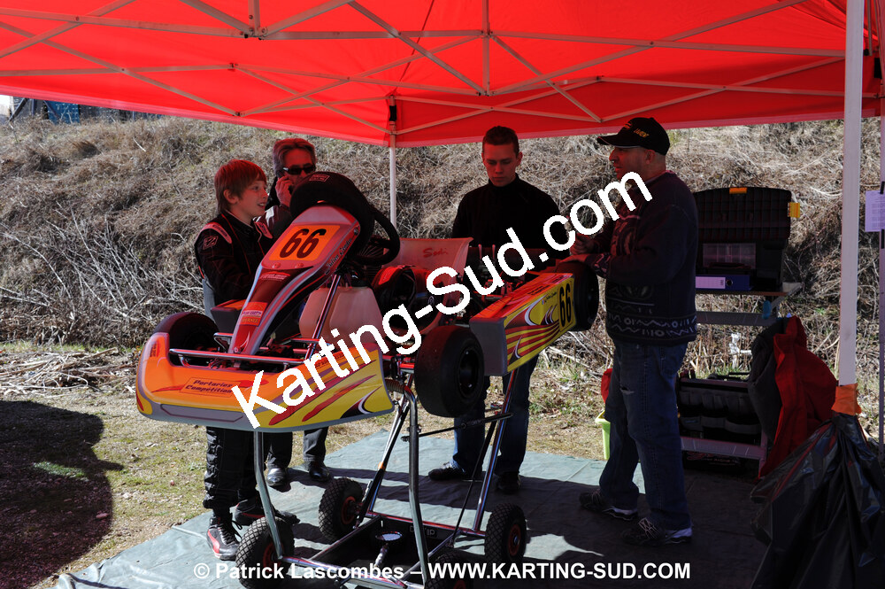 07/03/2010 : 1ère manche du Championnat du Sud 2010 à Lavelanet (photos Patrick Lascombes) 2010 — karting