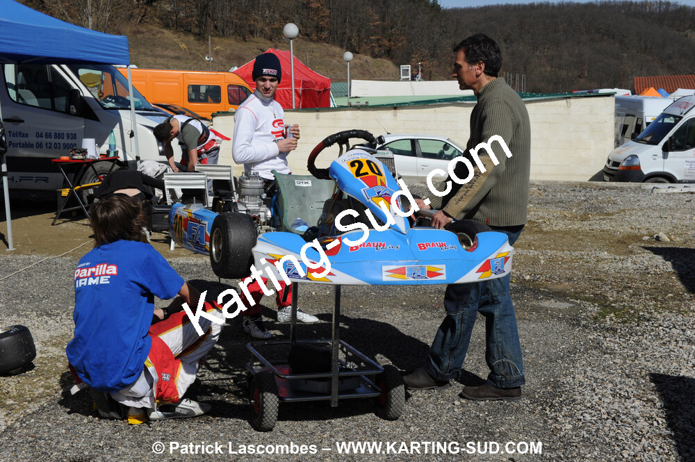07/03/2010 : 1ère manche du Championnat du Sud 2010 à Lavelanet (photos Patrick Lascombes) 2010 — karting