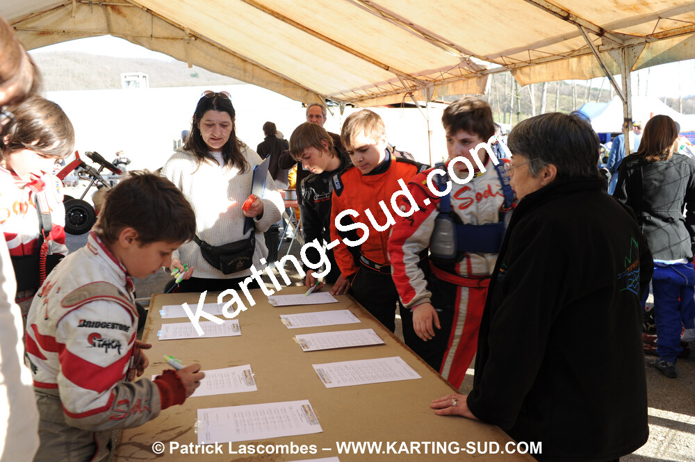 07/03/2010 : 1ère manche du Championnat du Sud 2010 à Lavelanet (photos Patrick Lascombes) 2010 — karting