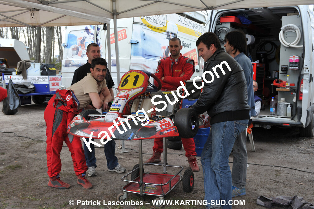 21/03/2010 : 1ère manche du Championnat Régional Open Atlantique 2010 à Mérignac (photos Patrick Lascombes) 2010 — karting