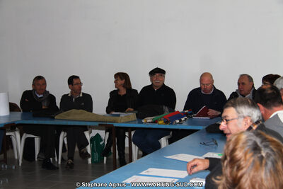 Jean VEYRIES, Jean-Claude DESCAZAUX, Jean-Claude QUEAU et 2 autres — 13/02/2011 : Formation des commissaires de piste / Assemblée Générale du KCPOM / Journée Club du KCPOM à Lavelanet (Photos Stéphane Agnus) 2011 — karting