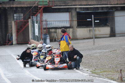 27/02/2011 : 1ère manche du Trophée Vincent Sanchez à Lavelanet (Photos Antoine Camblor) 2011 — karting