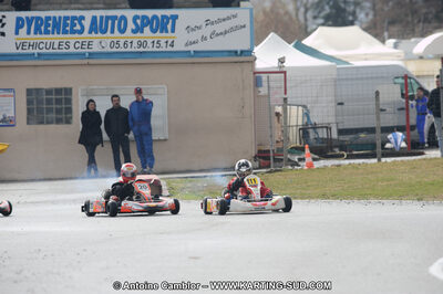 27/02/2011 : 1ère manche du Trophée Vincent Sanchez à Lavelanet (Photos Antoine Camblor) 2011 — karting