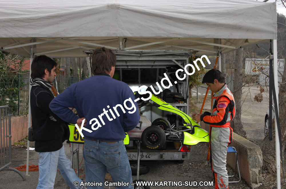27/02/2011 : 1ère manche du Trophée Vincent Sanchez à Lavelanet (Photos Antoine Camblor) 2011 — karting