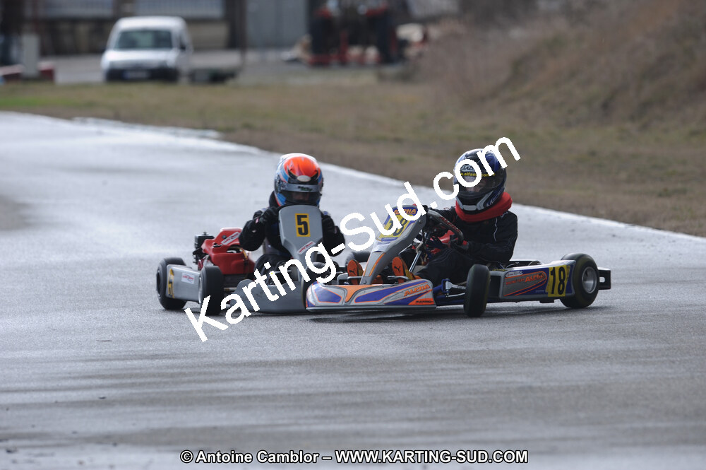 27/02/2011 : 1ère manche du Trophée Vincent Sanchez à Lavelanet (Photos Antoine Camblor) 2011 — karting