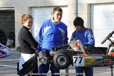 Olivia PAREDE — 22 & 23/10/2011 : 2ème manche du Trophée Vincent Sanchez à Lavelanet (Photos Antoine Camblor) 2011 — karting