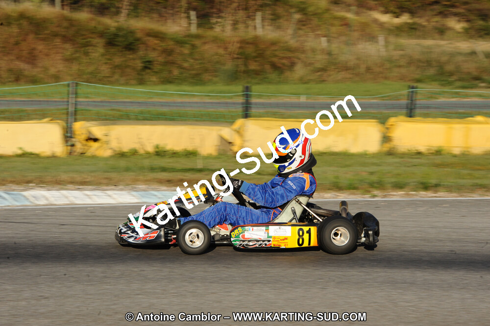 Emilie FARNIERE — 22 & 23/10/2011 : 2ème manche du Trophée Vincent Sanchez à Lavelanet (Photos Antoine Camblor) 2011 — karting