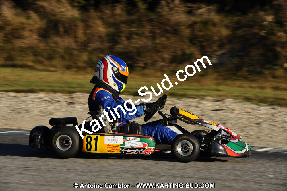 Emilie FARNIERE — 22 & 23/10/2011 : 2ème manche du Trophée Vincent Sanchez à Lavelanet (Photos Antoine Camblor) 2011 — karting