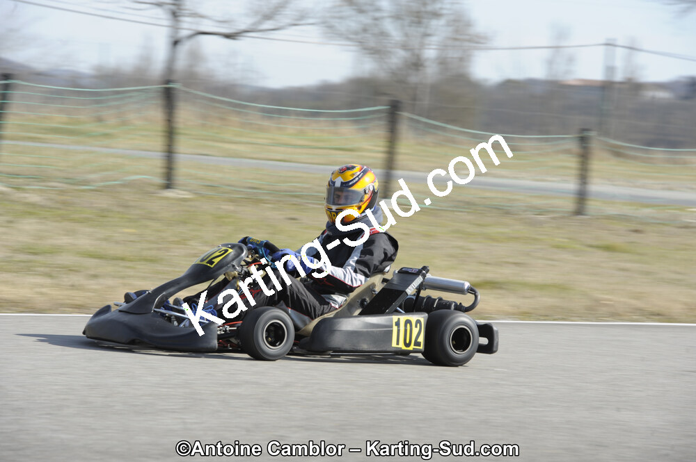 11/03/2012 : 1ère manche du Trophée Vincent Sanchez à Lavelanet (Photos Antoine Camblor) 2012 — karting