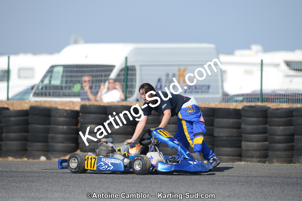 Leslie MARIE — 25/03/2012 : 2ème manche du Championnat du Sud 2012 à Rivesaltes (Photos Antoine Camblor) 2012 — karting