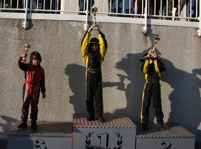 25/03/2012 : 2ème manche du Championnat du Sud 2012 à Rivesaltes – Podiums (Photos Henri-Jean Chastanet) 2012 — karting