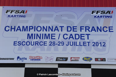 29/07/2012 : Championnat de France Minime / Cadet / Nationale 2012 à Escource (Photos Patrick Lascombes) 2012 — karting