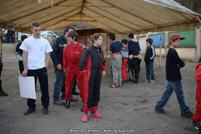 10/03/2013 : 1ère manche du Trophée Vincent Sanchez à Lavelanet (Photos Antoine Camblor) 2013 — karting