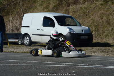 10/03/2013 : 1ère manche du Trophée Vincent Sanchez à Lavelanet (Photos Antoine Camblor) 2013 — karting