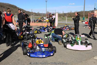 10/03/2013 : 1ère manche du Trophée Vincent Sanchez à Lavelanet (Photos Antoine Camblor) 2013 — karting