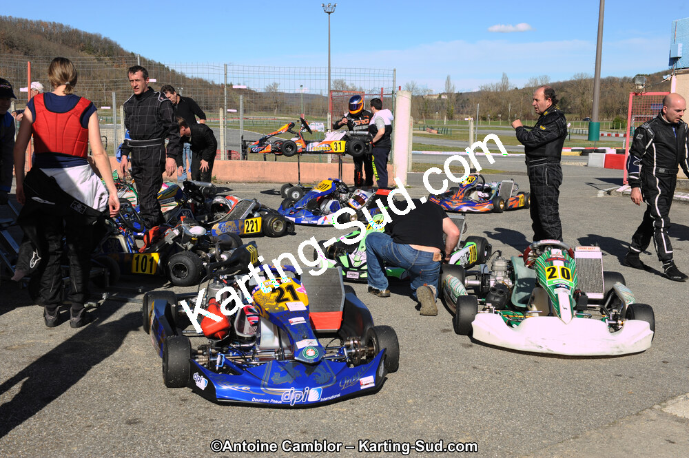 10/03/2013 : 1ère manche du Trophée Vincent Sanchez à Lavelanet (Photos Antoine Camblor) 2013 — karting