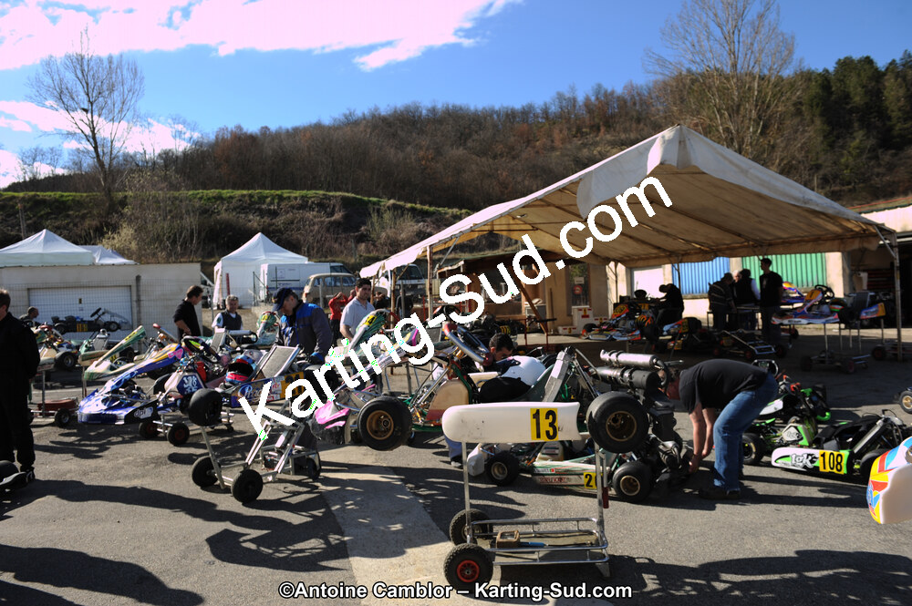 10/03/2013 : 1ère manche du Trophée Vincent Sanchez à Lavelanet (Photos Antoine Camblor) 2013 — karting