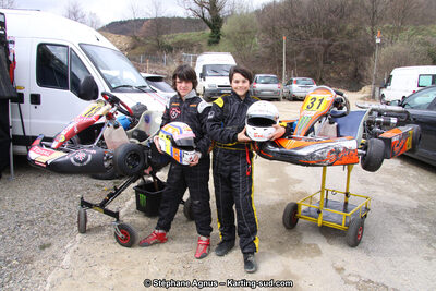 Charles PETIT, Steven SERVANT — 24/03/2013 : 1ère manche du Championnat du Sud 2013 à Lavelanet (Photos Stéphane Agnus) 2013 — karting