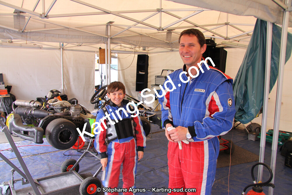 Killian MONTANDRAUD, Patrick MONTANDRAUD — 24/03/2013 : 1ère manche du Championnat du Sud 2013 à Lavelanet (Photos Stéphane Agnus) 2013 — karting