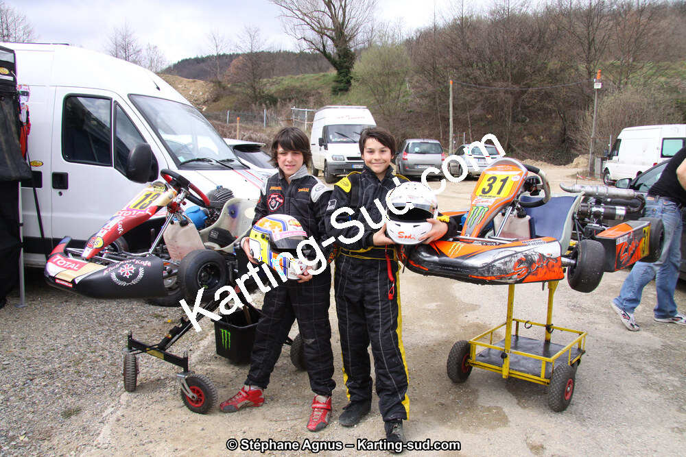 Charles PETIT, Steven SERVANT — 24/03/2013 : 1ère manche du Championnat du Sud 2013 à Lavelanet (Photos Stéphane Agnus) 2013 — karting