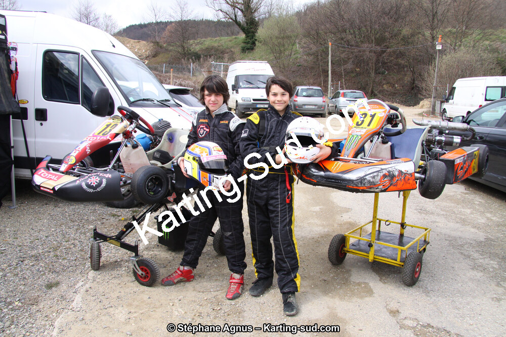 Charles PETIT, Steven SERVANT — 24/03/2013 : 1ère manche du Championnat du Sud 2013 à Lavelanet (Photos Stéphane Agnus) 2013 — karting