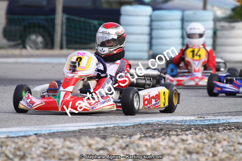 Ines POLI — 24/03/2013 : 1ère manche du Championnat du Sud 2013 à Lavelanet (Photos Stéphane Agnus) 2013 — karting