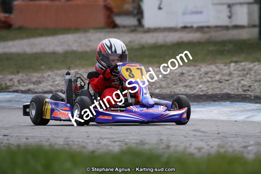 Mathieu FERRIE — 24/03/2013 : 1ère manche du Championnat du Sud 2013 à Lavelanet (Photos Stéphane Agnus) 2013 — karting