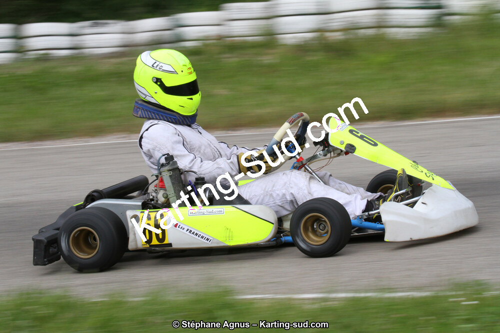 Léo FRANCHINI — 02/06/2013 : 4ème manche du Championnat du Sud 2013 à Alès (Photos Stéphane Agnus) 2013 — karting