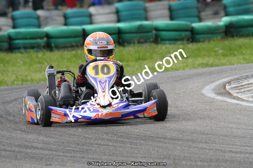 Loris CABIROU — 02/06/2013 : 4ème manche du Championnat du Sud 2013 à Alès (Photos Stéphane Agnus) 2013 — karting