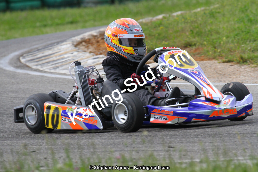 Loris CABIROU — 02/06/2013 : 4ème manche du Championnat du Sud 2013 à Alès (Photos Stéphane Agnus) 2013 — karting