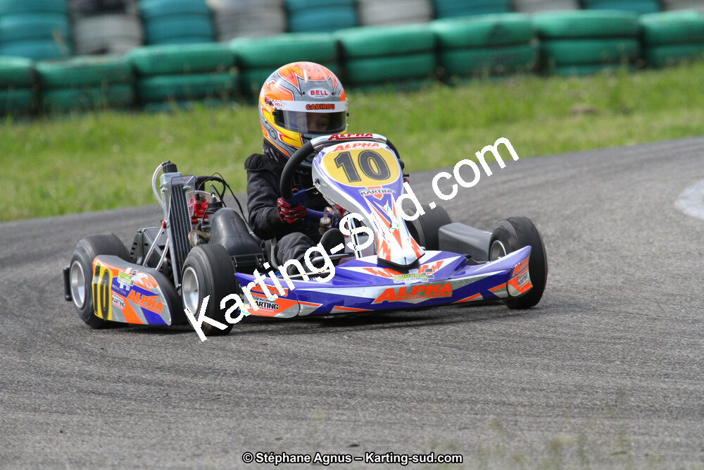 Loris CABIROU — 02/06/2013 : 4ème manche du Championnat du Sud 2013 à Alès (Photos Stéphane Agnus) 2013 — karting