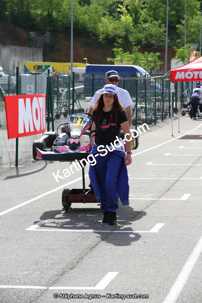 Emilie FARNIERE — 11/05/2014 : 4ème manche du Championnat du Sud à Alès (Photos Stéphane Agnus) 2014 — karting
