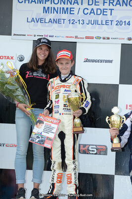 Théo POURCHAIRE — 13/07/2014 : Championnat de France Minime / Cadet / Féminin à Lavelanet (Photos Antoine Camblor) 2014 — karting