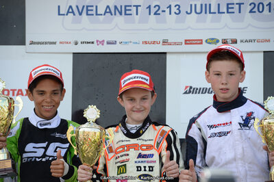 Adam ETEKI, Romann HEEREBOUT, Théo POURCHAIRE — 13/07/2014 : Championnat de France Minime / Cadet / Féminin à Lavelanet (Photos Antoine Camblor) 2014 — karting